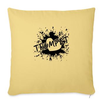 Trumpet - Sofakissenbezug 45 x 45 cm - Hellgelb - Vorne