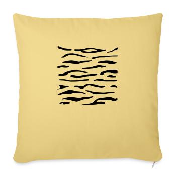 Tiger Stripes 1 - Sofa pillowcase 17,3'' x 17,3'' (45 x 45 cm) - washed yellow - Front