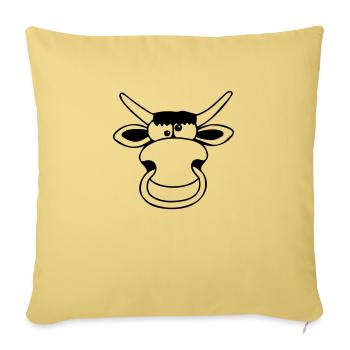 Dummer Bulle - Sofakissenbezug 45 x 45 cm - Hellgelb - Vorne