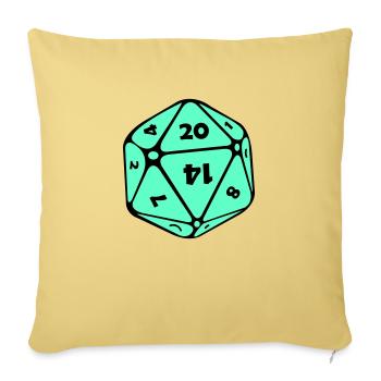 Cube - Sofa pillowcase 17,3'' x 17,3'' (45 x 45 cm) - washed yellow - Front