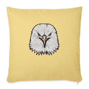 Adler - Sofakissenbezug 45 x 45 cm - Hellgelb - Vorne