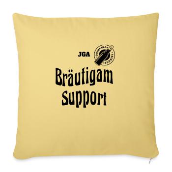 BRÄUTIGAM SUPPORT - Sofakissenbezug 45 x 45 cm - Hellgelb - Vorne