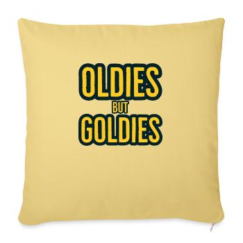 Oldies but Goldies - Sofa pillowcase 17,3'' x 17,3'' (45 x 45 cm) - washed yellow - Front