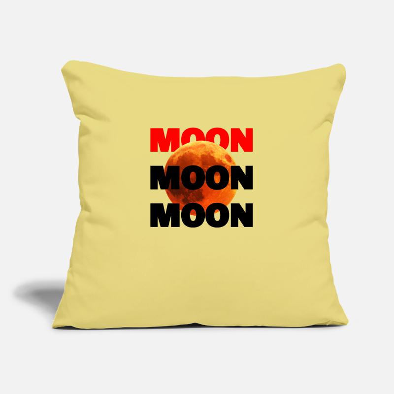 Moon logo: Bold design with a glowing moon Sofa pillowcase 17,3'' x 17,3'' (45 x 45 cm)