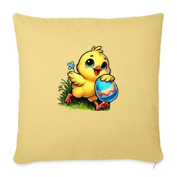 Chicks - Sofa pillowcase 17,3'' x 17,3'' (45 x 45 cm) - washed yellow - Front