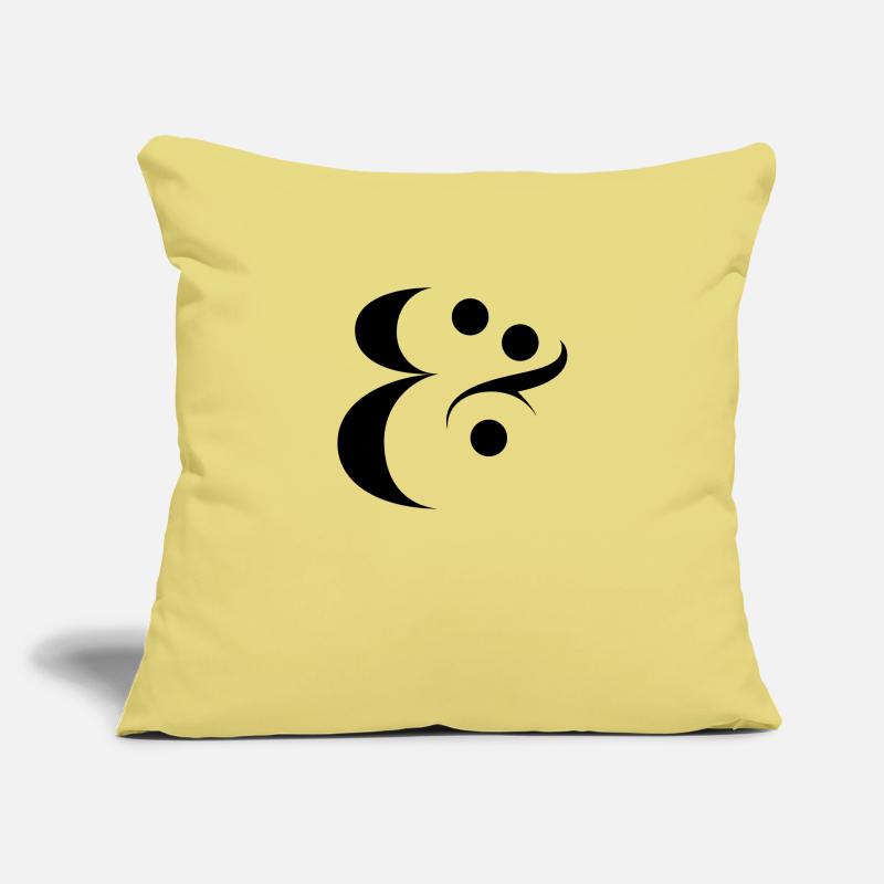 esperluette Housse de coussin décorative 45 x 45 cm