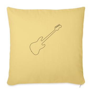 J Bass Line - Housse de coussin décorative 45 x 45 cm - jaune délavé - Devant