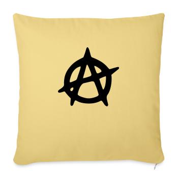 Anarchy - Anarchie (B) - Housse de coussin décorative 45 x 45 cm - jaune délavé - Devant