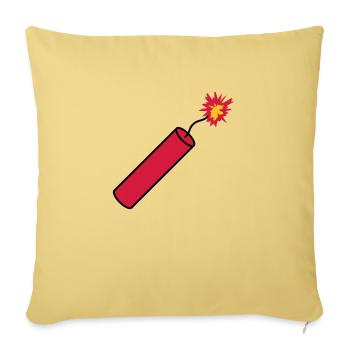 rod tnt dynamite explode explosion blast - Sofa pillowcase 17,3'' x 17,3'' (45 x 45 cm) - washed yellow - Front