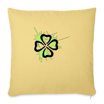 kleeblatt - Sofakissenbezug 45 x 45 cm - Hellgelb - Vorne