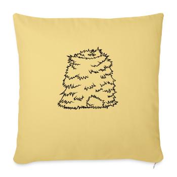 Strohberg Heuhaufen Design - Sofakissenbezug 45 x 45 cm - Hellgelb - Vorne