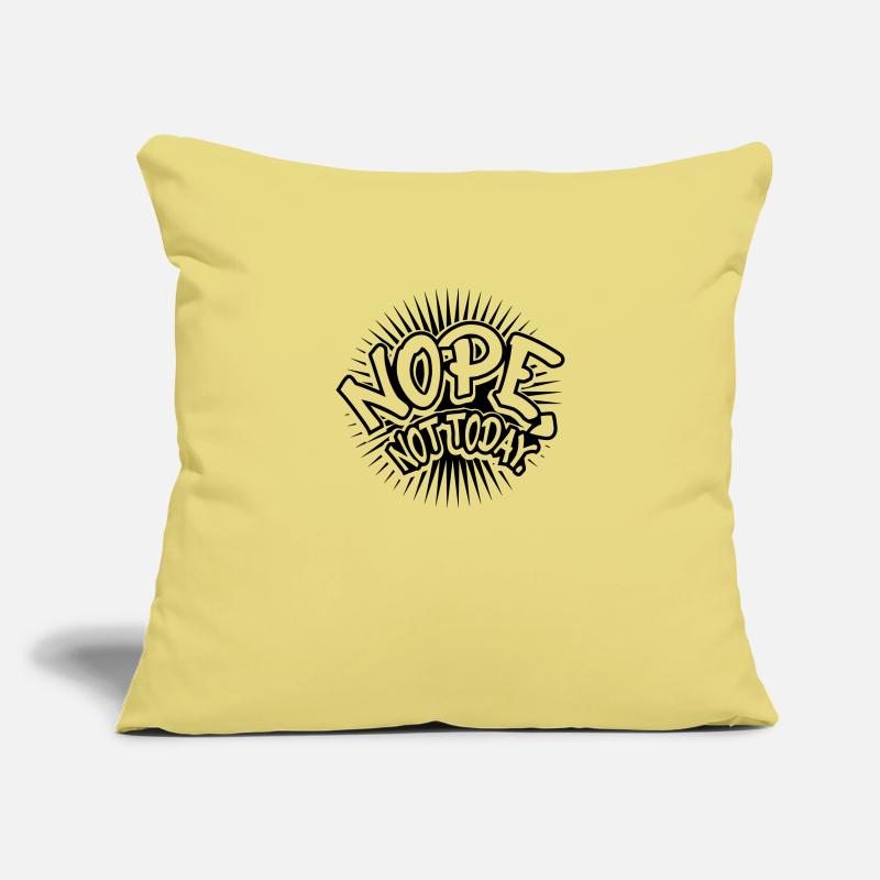 Nope Comic Schrift Sofakissenbezug 45 x 45 cm