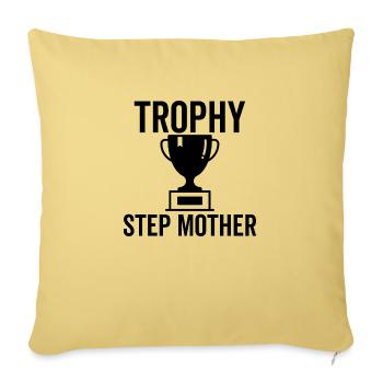 Trophy Step Mother - Sofa pillowcase 17,3'' x 17,3'' (45 x 45 cm) - washed yellow - Front