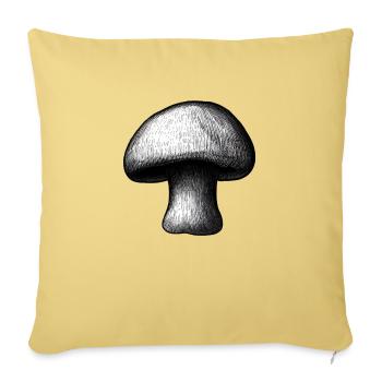 Mushroom Mushrooms Poisonous Mushrooms Mycology Earthy Natural 5 - Sofa pillowcase 17,3'' x 17,3'' (45 x 45 cm) - washed yellow - Front