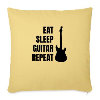Guitarist Music Band Guitarist Guitar Musician - Sofa pillowcase 17,3'' x 17,3'' (45 x 45 cm) - washed yellow - Front
