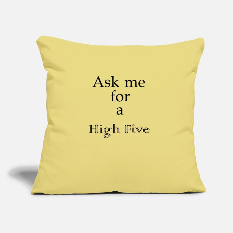 High Five - lettrage Housse de coussin décorative 45 x 45 cm