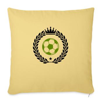 fußball wappen - Sofakissenbezug 45 x 45 cm - Hellgelb - Vorne