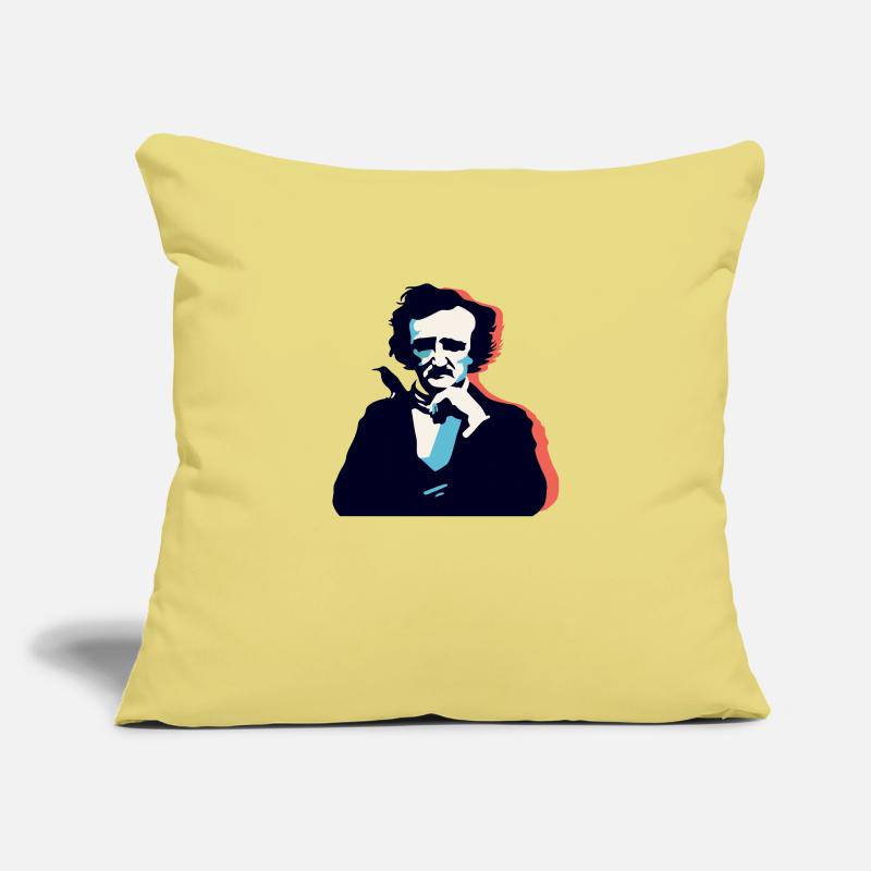 Edgar Allan Poe Thinking Sofa pillowcase 17,3'' x 17,3'' (45 x 45 cm)