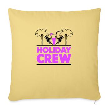 Équipage des Fêtes - Housse de coussin décorative 45 x 45 cm - jaune délavé - Devant