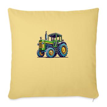 Tractor Tractor - Sofa pillowcase 17,3'' x 17,3'' (45 x 45 cm) - washed yellow - Front