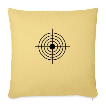 Shoot cible But - Housse de coussin décorative 45 x 45 cm - jaune délavé - Devant