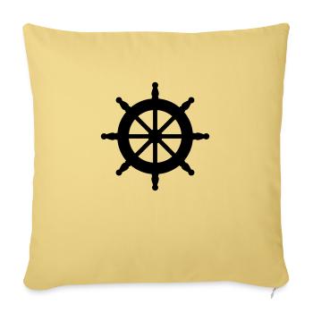 Steuerrad - Sofakissenbezug 45 x 45 cm - Hellgelb - Vorne