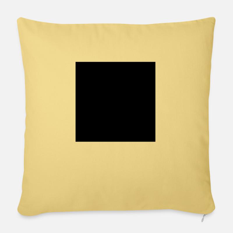 Carré - Housse de coussin décorative 45 x 45 cm - jaune délavé