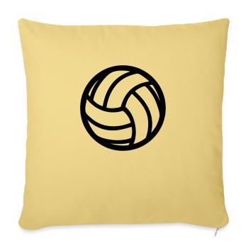 volleyball - Sofa pillowcase 17,3'' x 17,3'' (45 x 45 cm) - washed yellow - Front