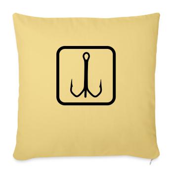angelhaken_f1 - Housse de coussin décorative 45 x 45 cm - jaune délavé - Devant