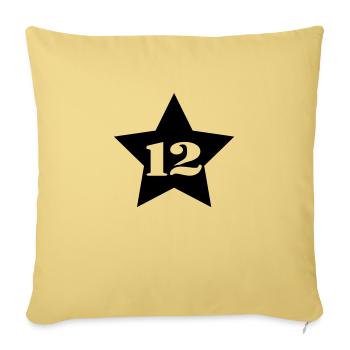 12__star___f1 - Sofakissenbezug 45 x 45 cm - Hellgelb - Vorne