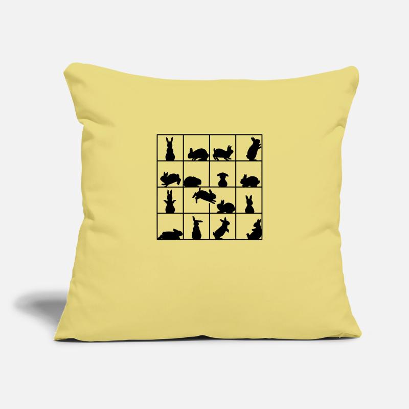 Rabbit cube Sofa pillowcase 17,3'' x 17,3'' (45 x 45 cm)
