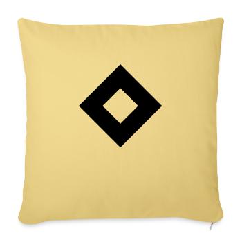 Diamond - Sofa pillowcase 17,3'' x 17,3'' (45 x 45 cm) - washed yellow - Front