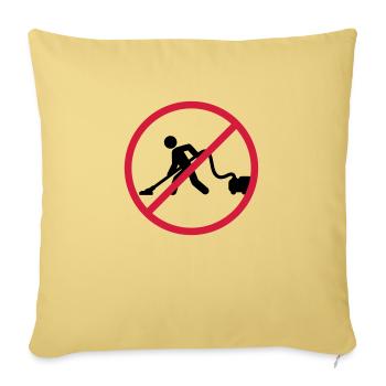 No Vacuuming - Sofa pillowcase 17,3'' x 17,3'' (45 x 45 cm) - washed yellow - Front