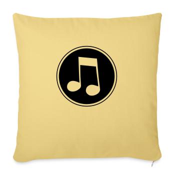 musiknote - Sofakissenbezug 45 x 45 cm - Hellgelb - Vorne