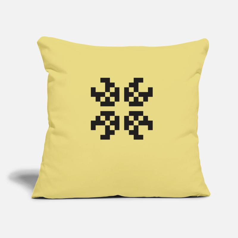 Pixel figure programmer web designer gift Sofa pillowcase 17,3'' x 17,3'' (45 x 45 cm)
