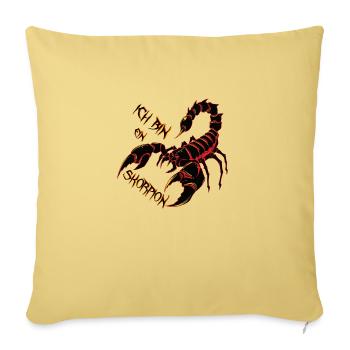 Skorpion Sternzeichen @ Markus - Sofakissenbezug 45 x 45 cm - Hellgelb - Vorne
