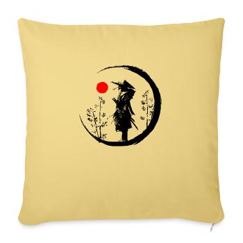 Samurai - Sofa pillowcase 17,3'' x 17,3'' (45 x 45 cm) - washed yellow - Front