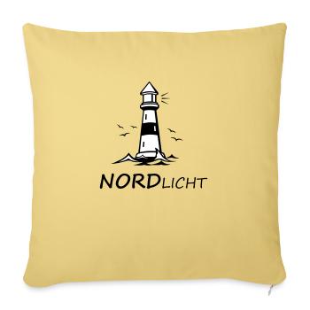 Nordlicht - Sofakissenbezug 45 x 45 cm - Hellgelb - Vorne