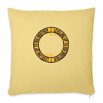 Monter de niveau grand frère - Housse de coussin décorative 45 x 45 cm - jaune délavé - Devant