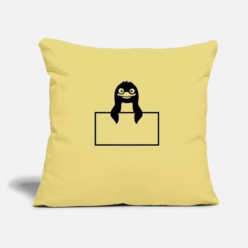 Insert Shield Penguin Text Sofa pillowcase 17,3'' x 17,3'' (45 x 45 cm)