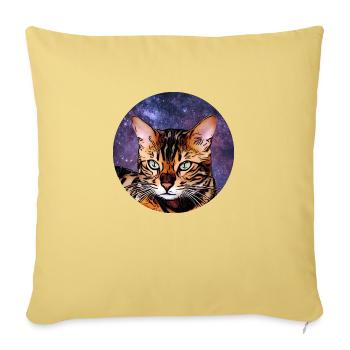 Bengal 2 - Sofakissenbezug 45 x 45 cm - Hellgelb - Vorne