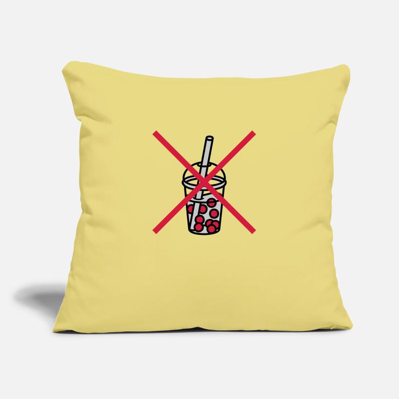 Shield Bubble Tea forbidden Sofa pillowcase 17,3'' x 17,3'' (45 x 45 cm)