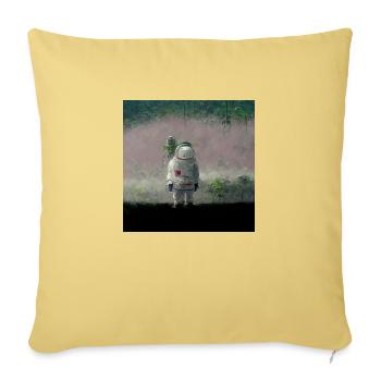 Lonely Voyager 055 - Sofakissenbezug 45 x 45 cm - Hellgelb - Vorne