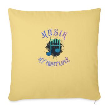 SGN 07 01 2022 1656710041543 Musik my first Love - Sofakissenbezug 45 x 45 cm - Hellgelb - Vorne