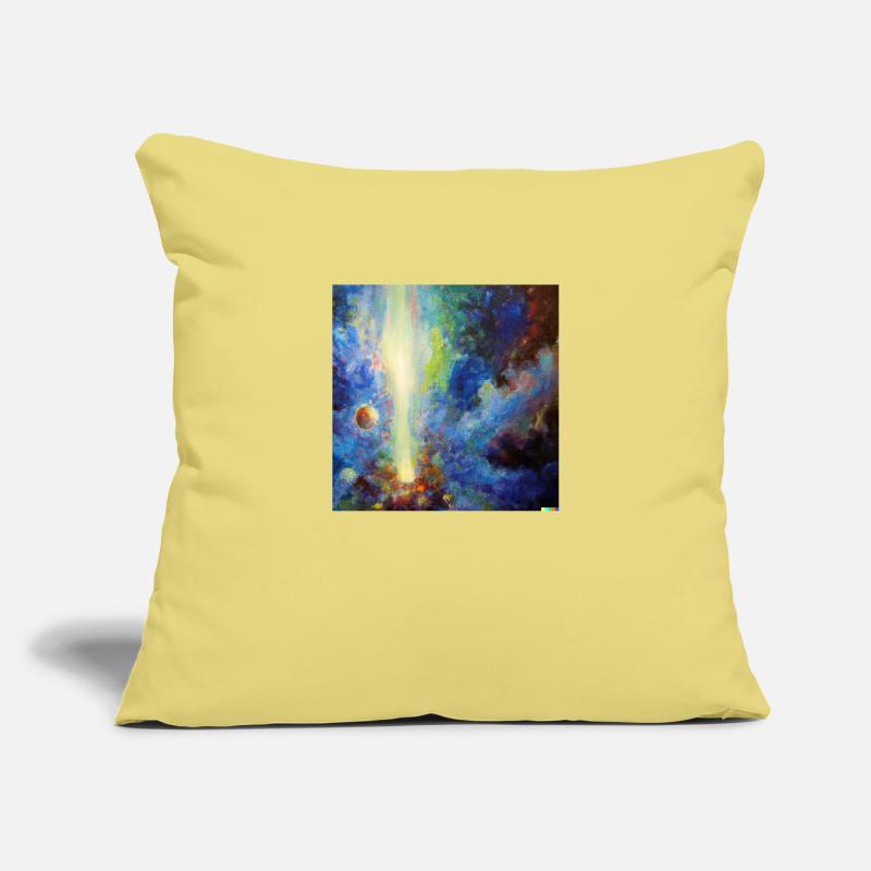 Trou blanc dans l’espace Housse de coussin décorative 45 x 45 cm