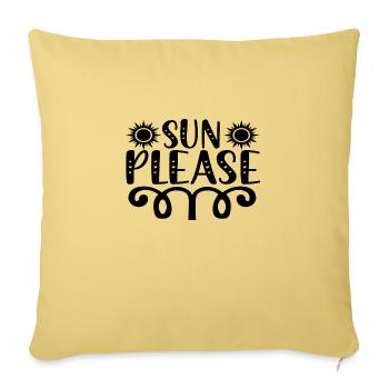 Sun Please - Sofakissenbezug 45 x 45 cm - Hellgelb - Vorne
