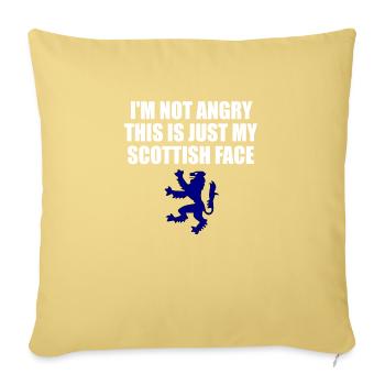 scottish - Sofa pillowcase 17,3'' x 17,3'' (45 x 45 cm) - washed yellow - Front