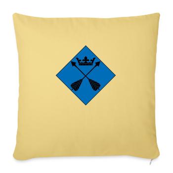 Dalécarlie - Housse de coussin décorative 45 x 45 cm - jaune délavé - Devant