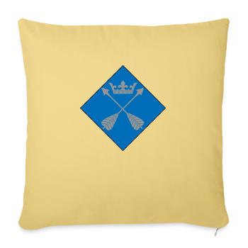 Dalécarlie - Housse de coussin décorative 45 x 45 cm - jaune délavé - Devant