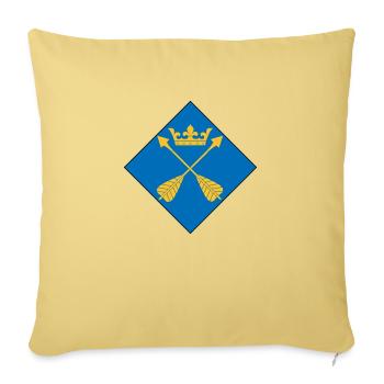 Dalécarlie - Housse de coussin décorative 45 x 45 cm - jaune délavé - Devant